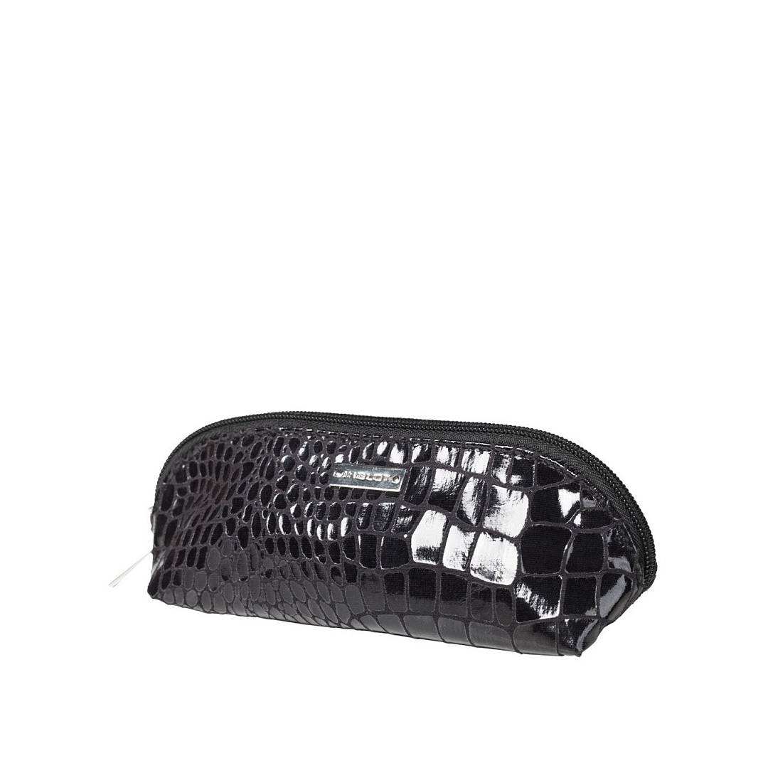 Косметичка Makeup Pencil Case snake skin pattern black