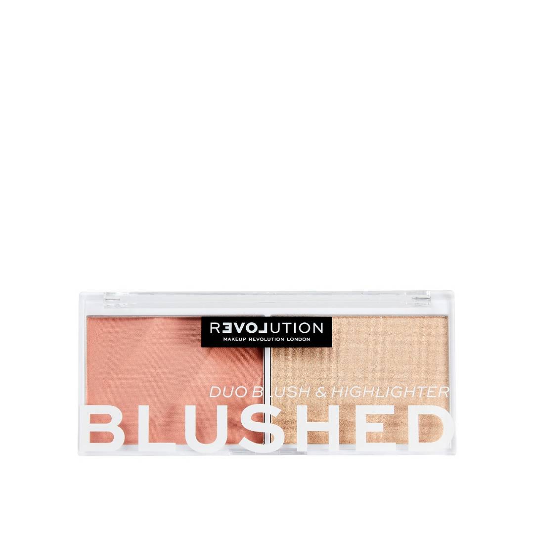 Палетка для макияжа: румяна и хайлайтер Blushed