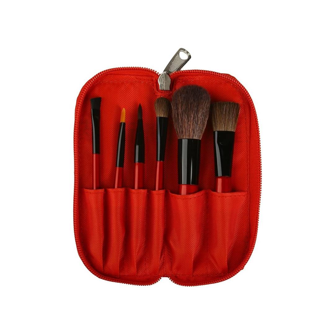 Косметичка Brush Set (6 pcs) red