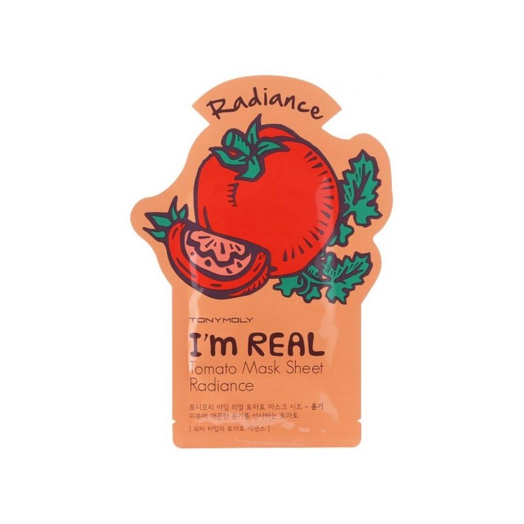 Маска для лица тканевая с экстрактом томата I'm Real Tomato Mask Sheet 21мл