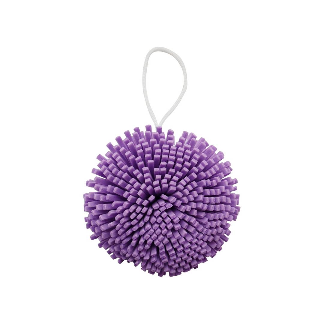 Мочалка спонж для тела фиолетовая