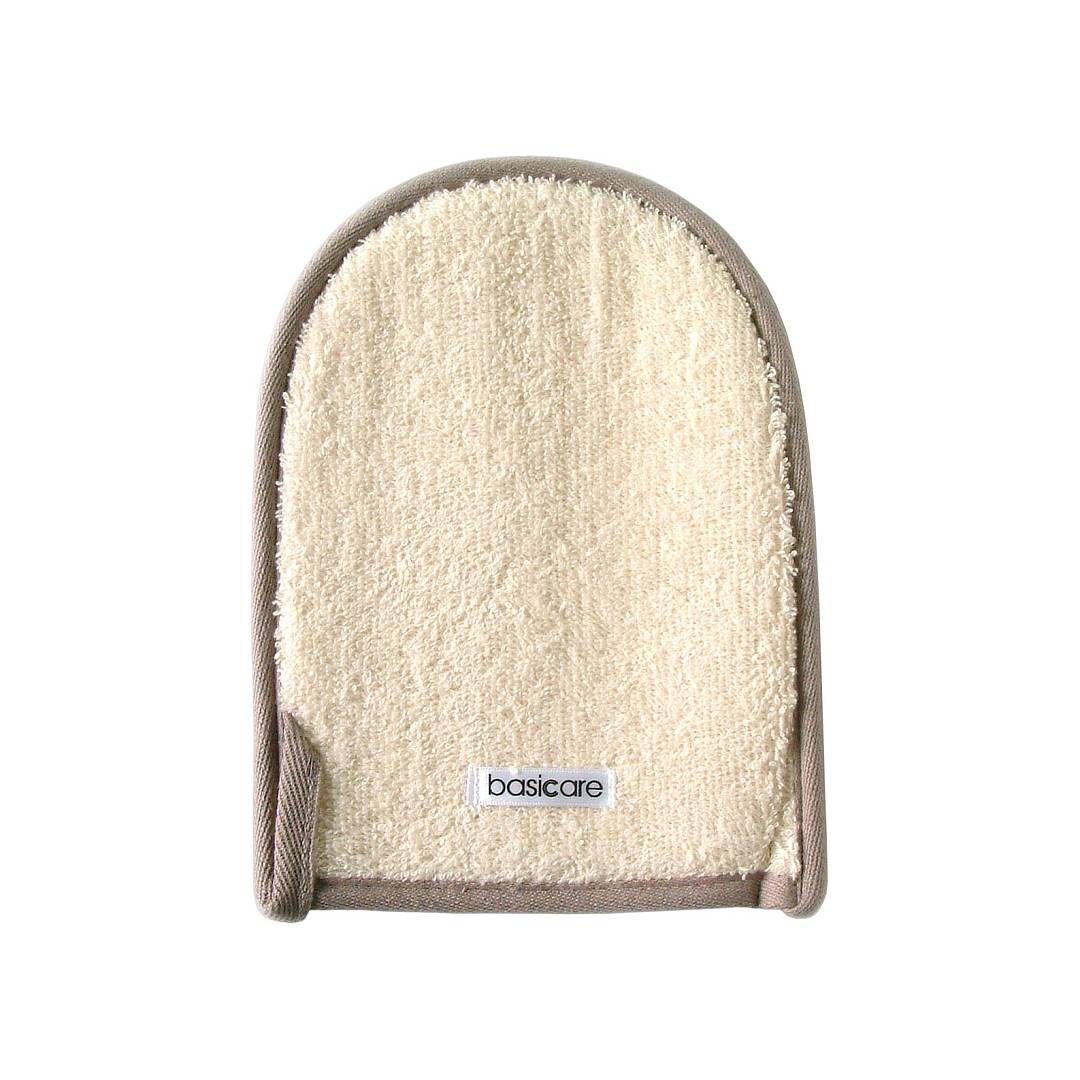 Мочалка-варежка банная люфа махровая ткань 