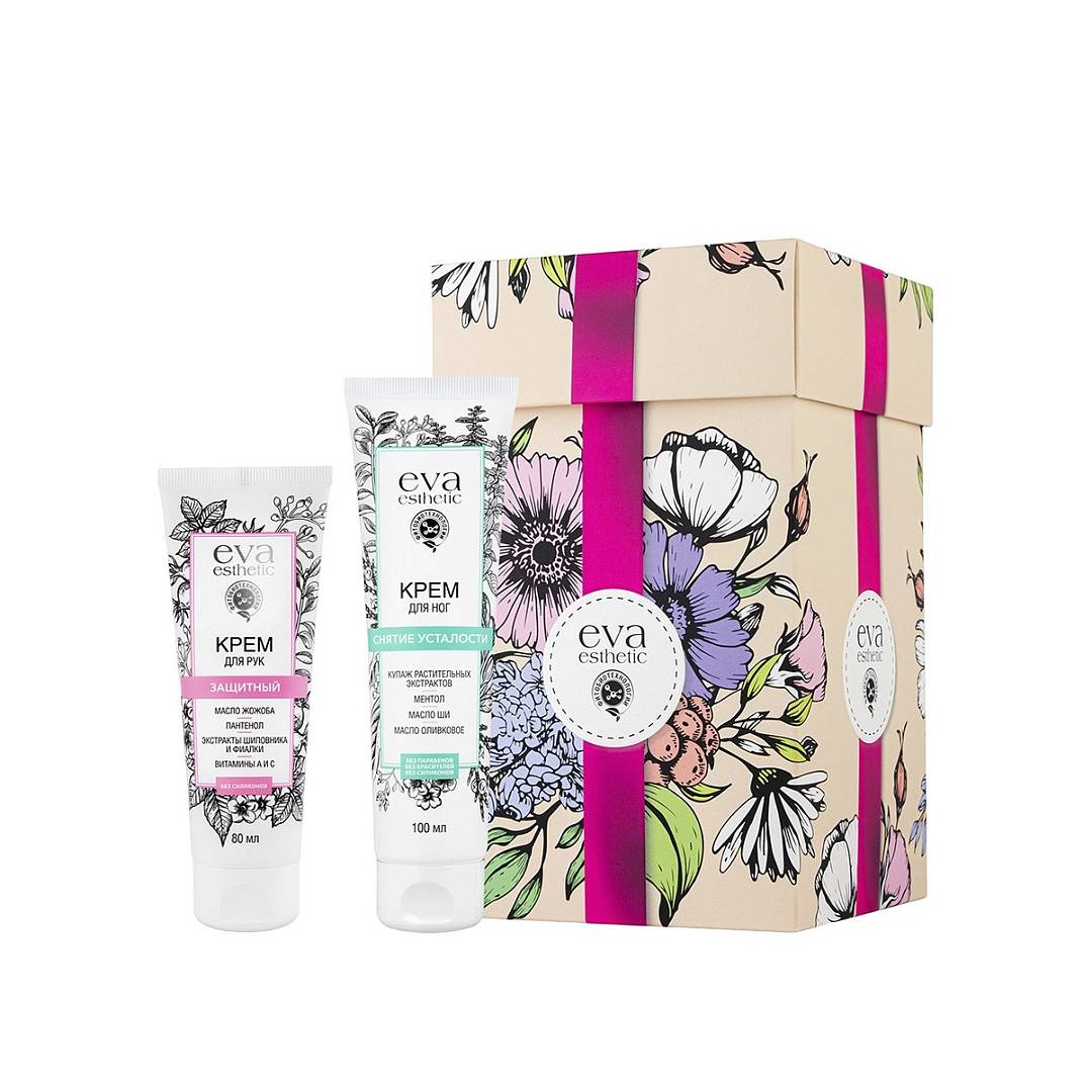 Набор: Крем для ног 100мл + Крем для рук 80мл