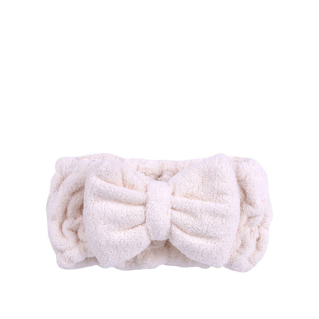Бант-повязка для фиксации волос Белая