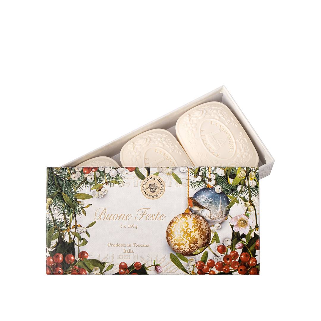 Набор натурального парфюмированного мыла Праздничное