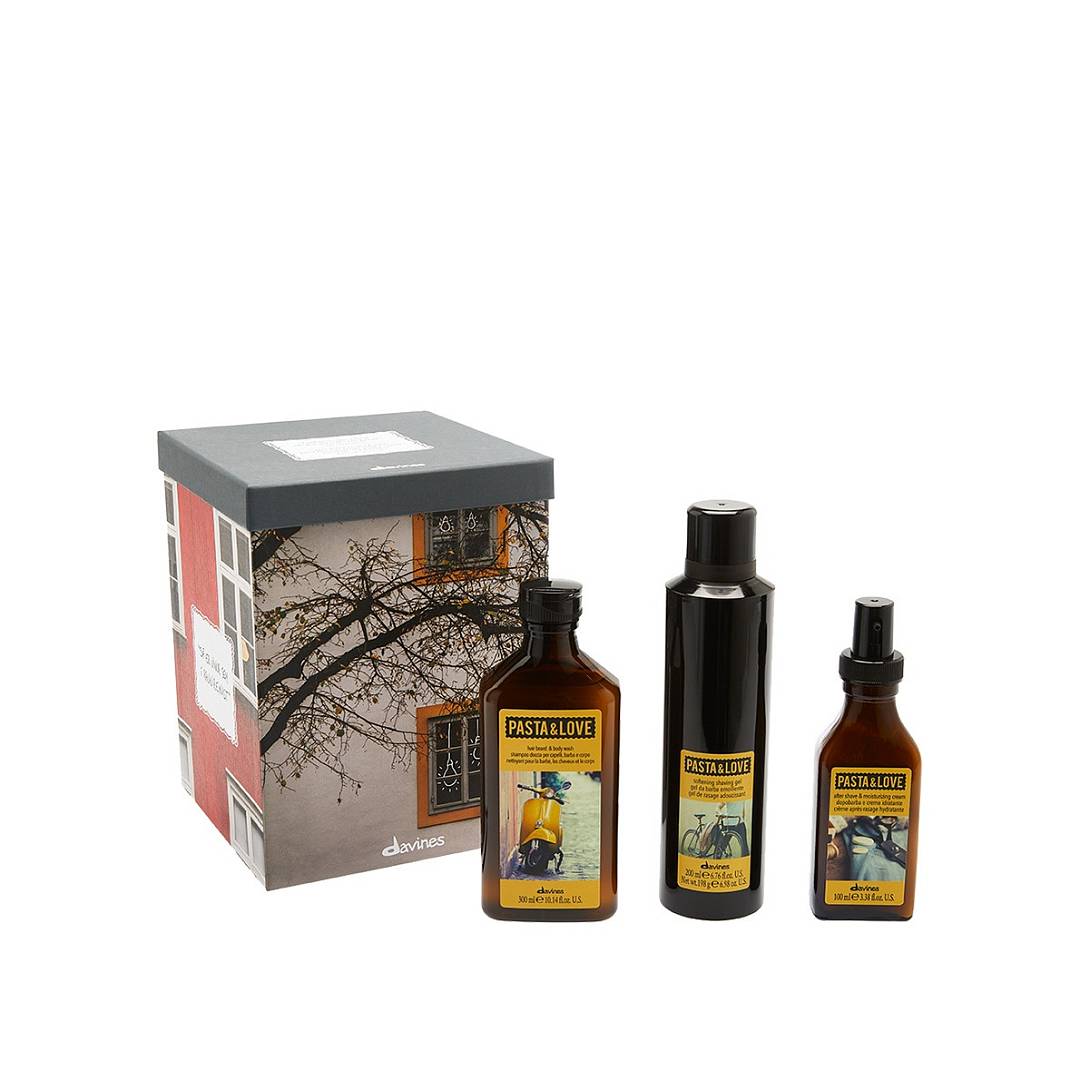 Набор: шампунь + гель для бритья + крем после бритья Pasta & Love