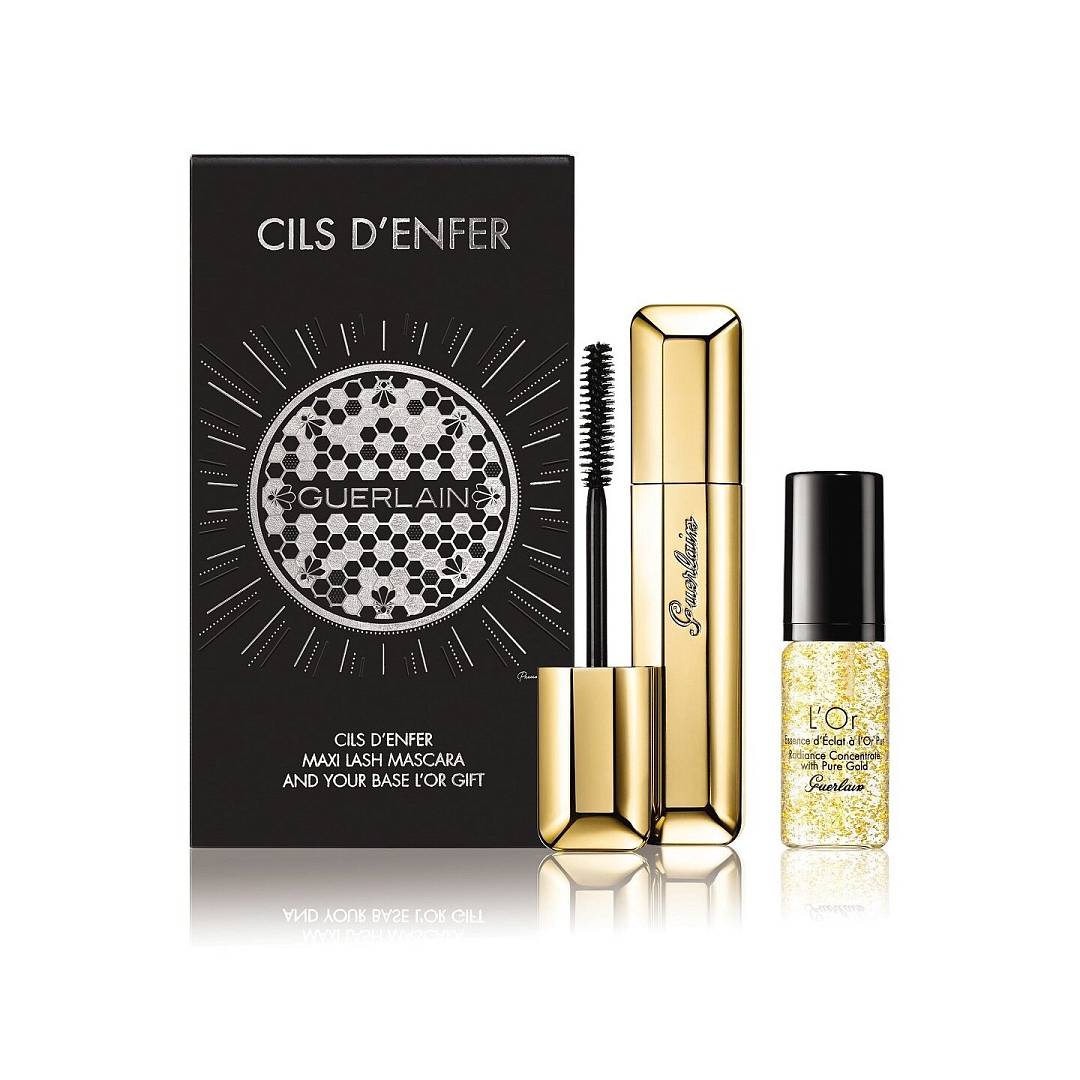Набор: Тушь для ресниц Cils D'Enfer 01 + Миниатюра база L'Or 5мл