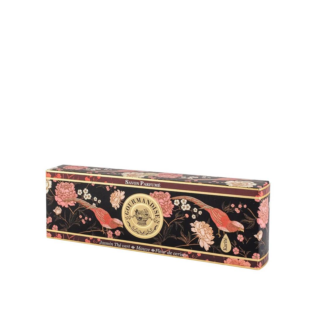 Набор мыла Жасмин зеленый чай Мальва цветы вишни