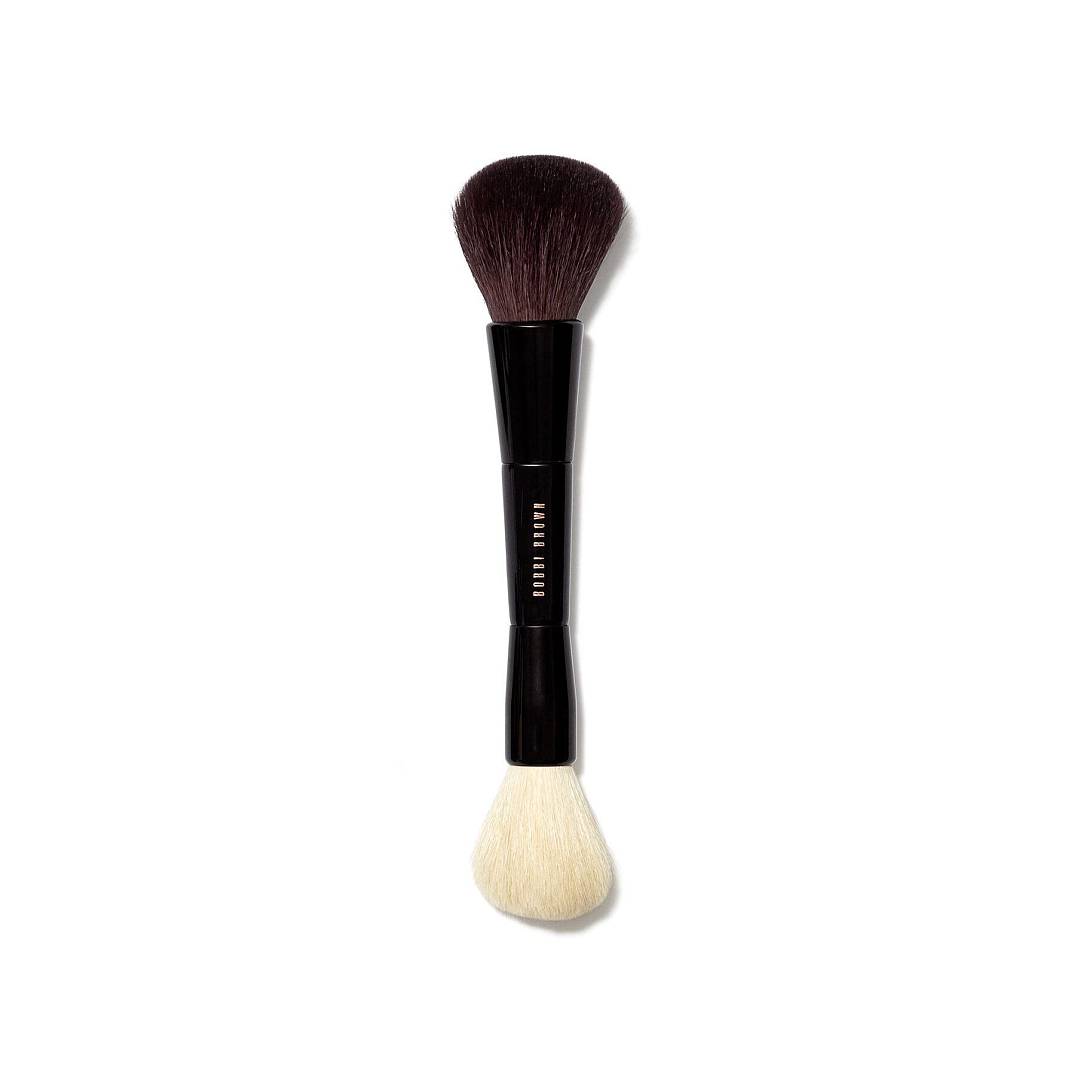 Кисть двусторонняя для лица Dual-Ended Bronzer/Face Blender Brush