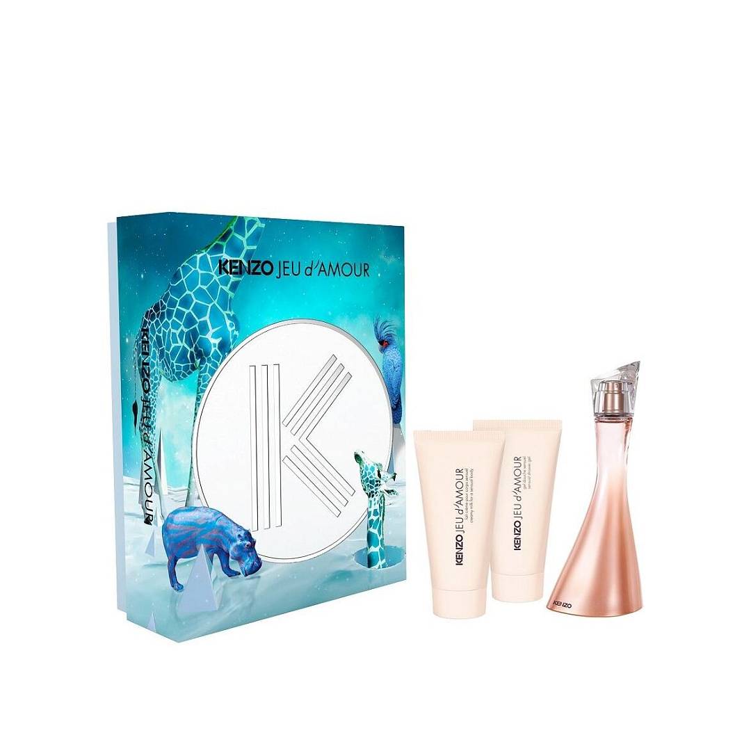 Набор KENZO JEU D’AMOUR edp 50мл+Кремовое молочко для тела 50мл+Гель для душа 50мл