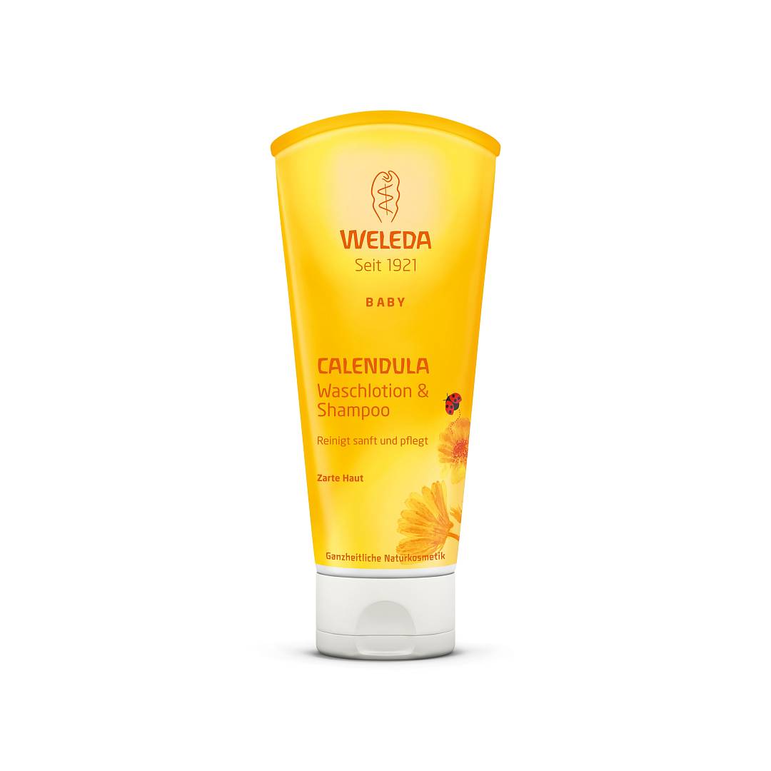 Шампунь-гель детский для волос и тела с календулой 