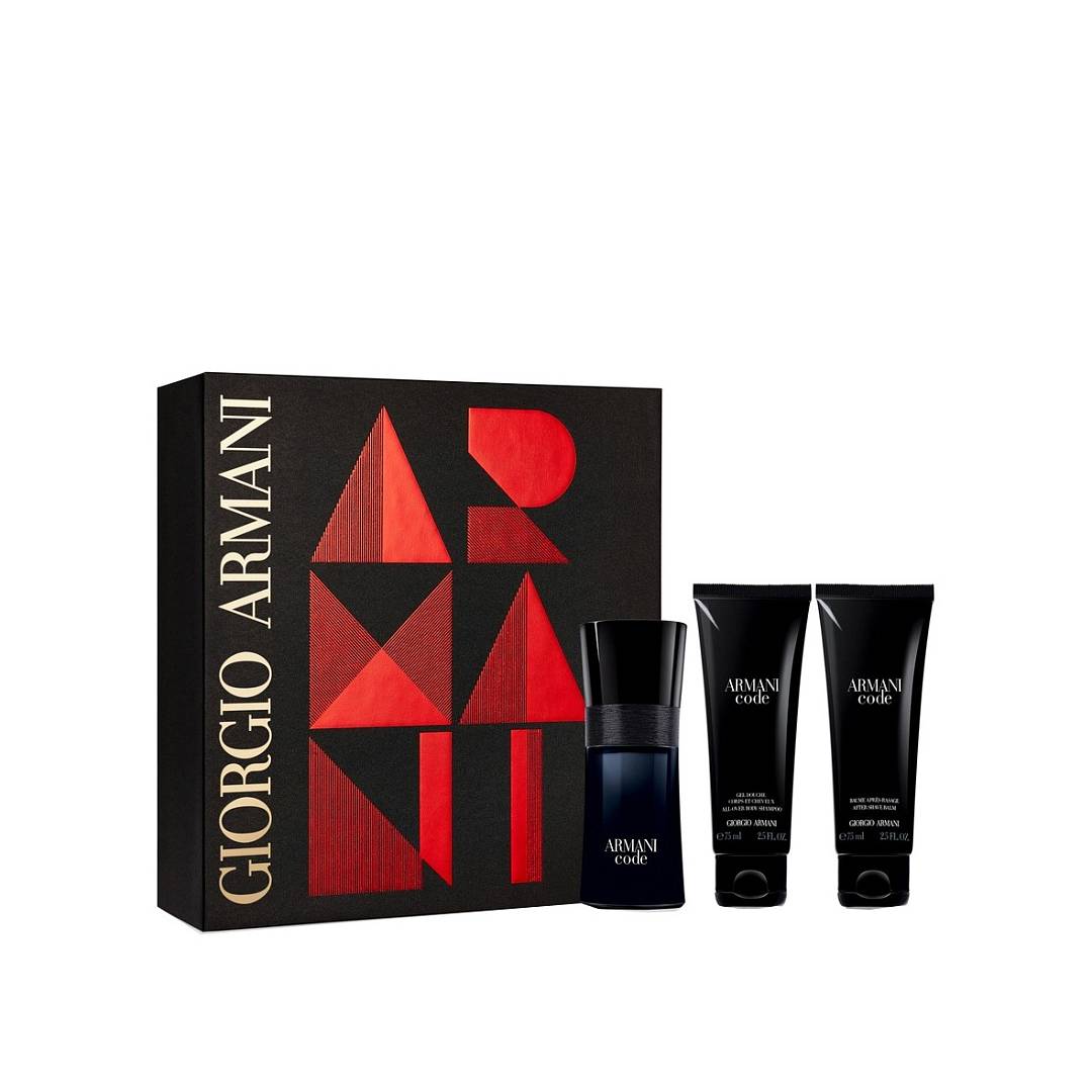 Набор Armani Code homme edt 50 мл + Гель для душа 75 мл + Бальзам после бритья