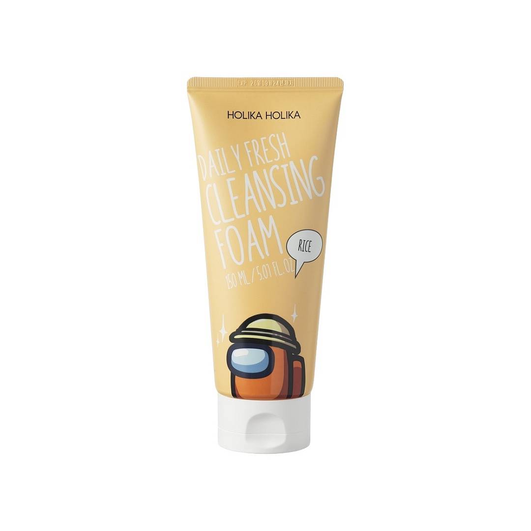 Пенка очищающая для лица с рисом Among Us Daily Fresh Rice