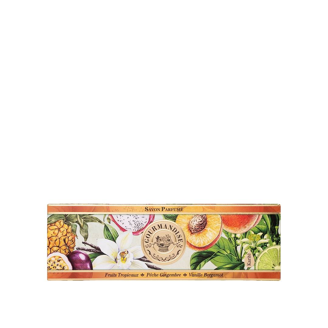 Набор мыла Тропические фрукты, Персик имбирь, Ваниль бергамот