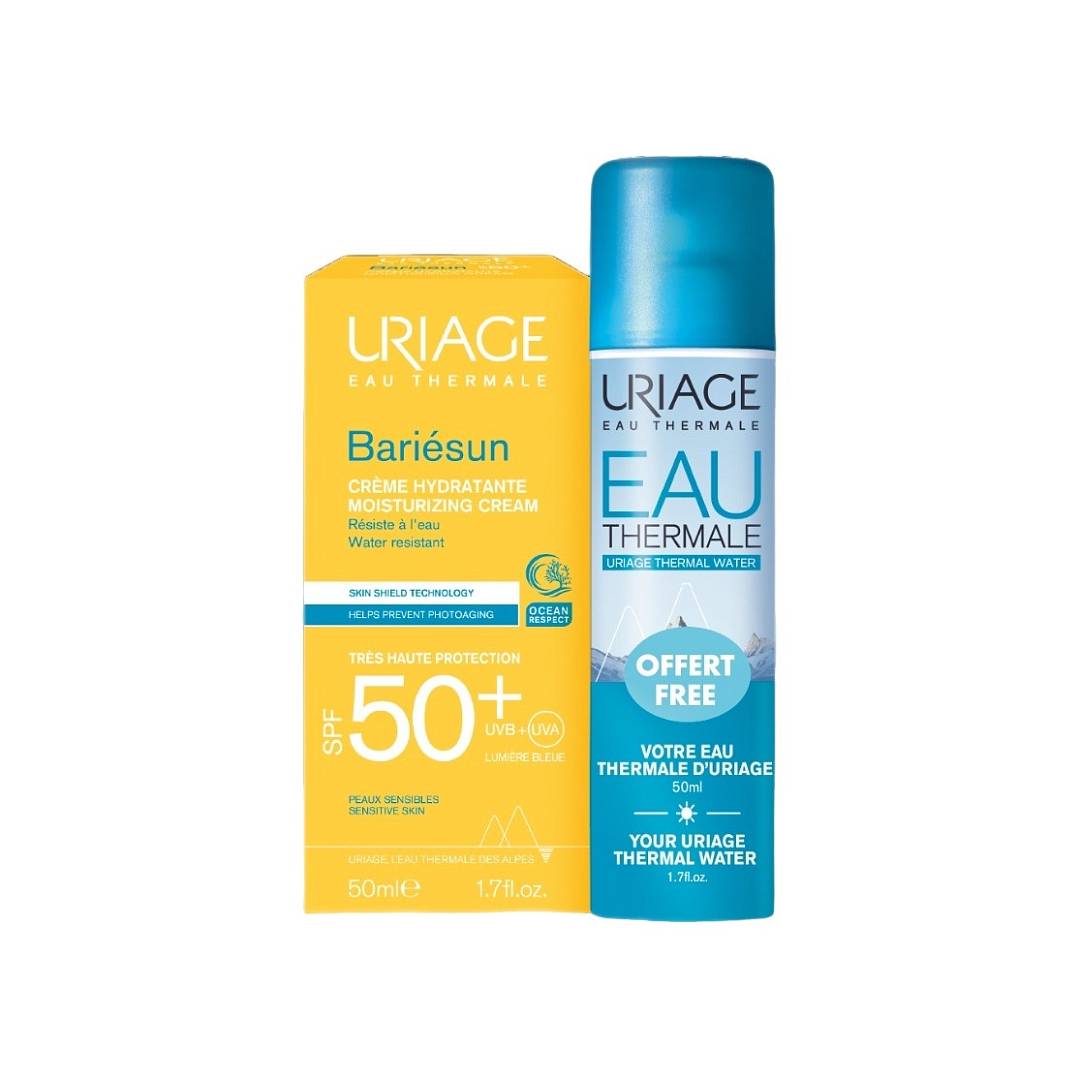 Набор Bariesun SPF 50+ Крем увлажняющий + Термальная вода