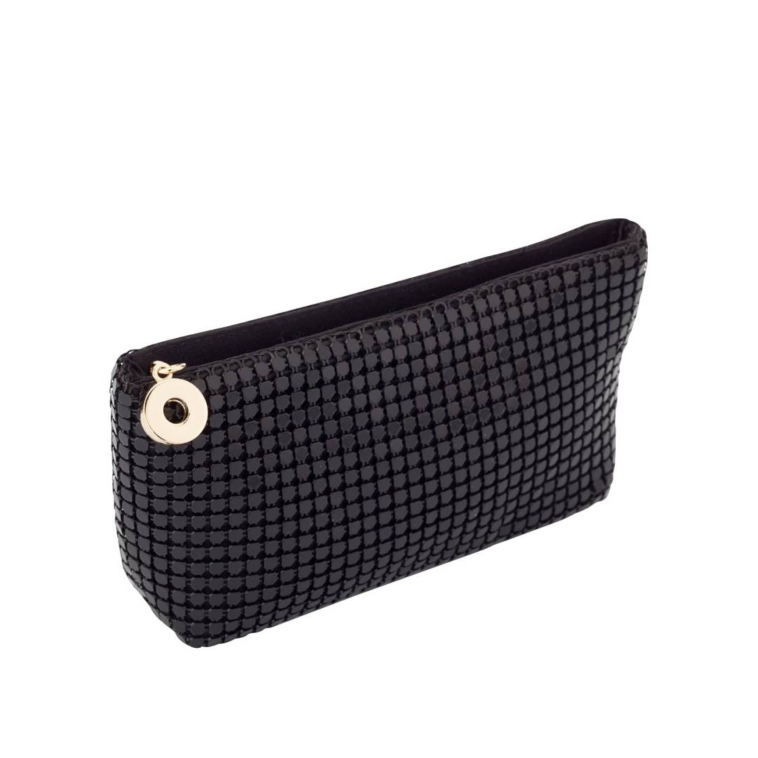 Косметичка металлическая черная