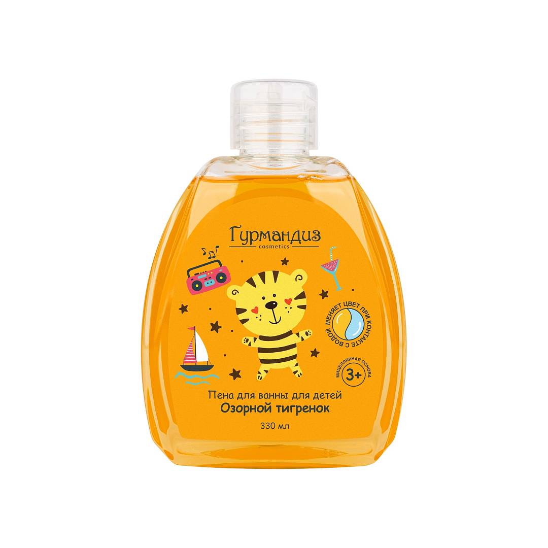 Пена для ванны для детей Озорной тигренок 