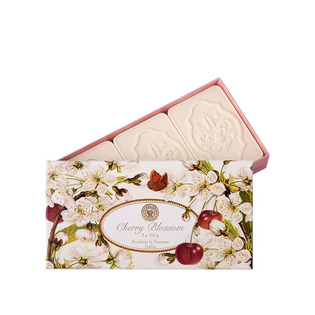 Набор натурального парфюмированного мыла Черешня
