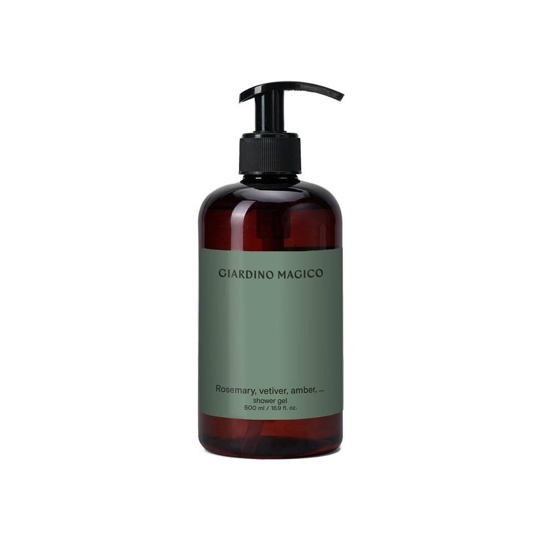 Гель для душа увлажняющий Rosemary, vetiver, amber